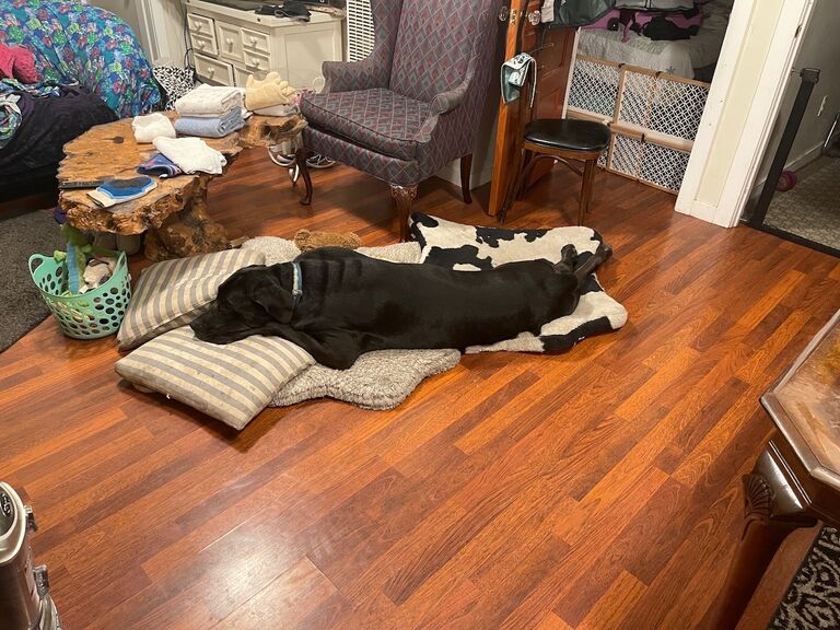 He now takes up two mats