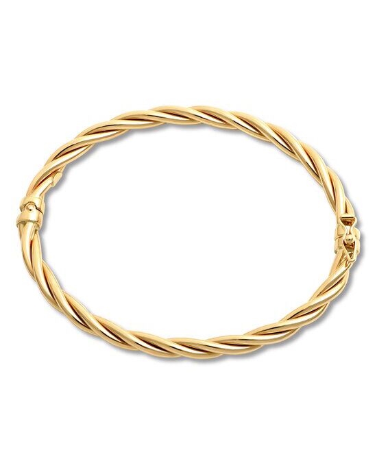 Satin Cuff Bracelet in 14k Italian Yellow Gold (19 mm)