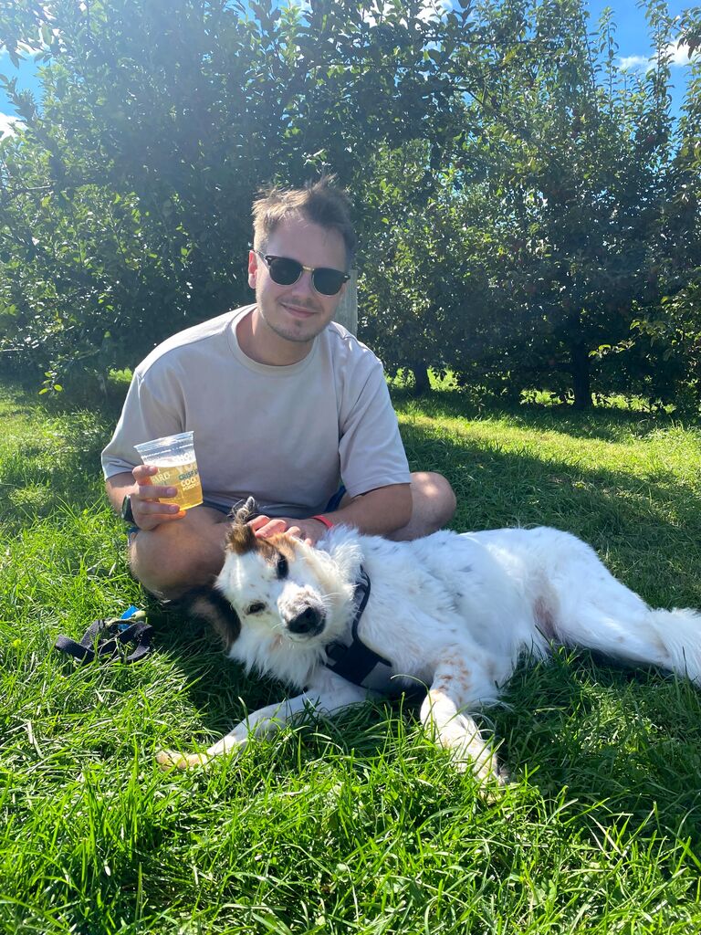 We adopt our covid dog & first born son, Wesley.