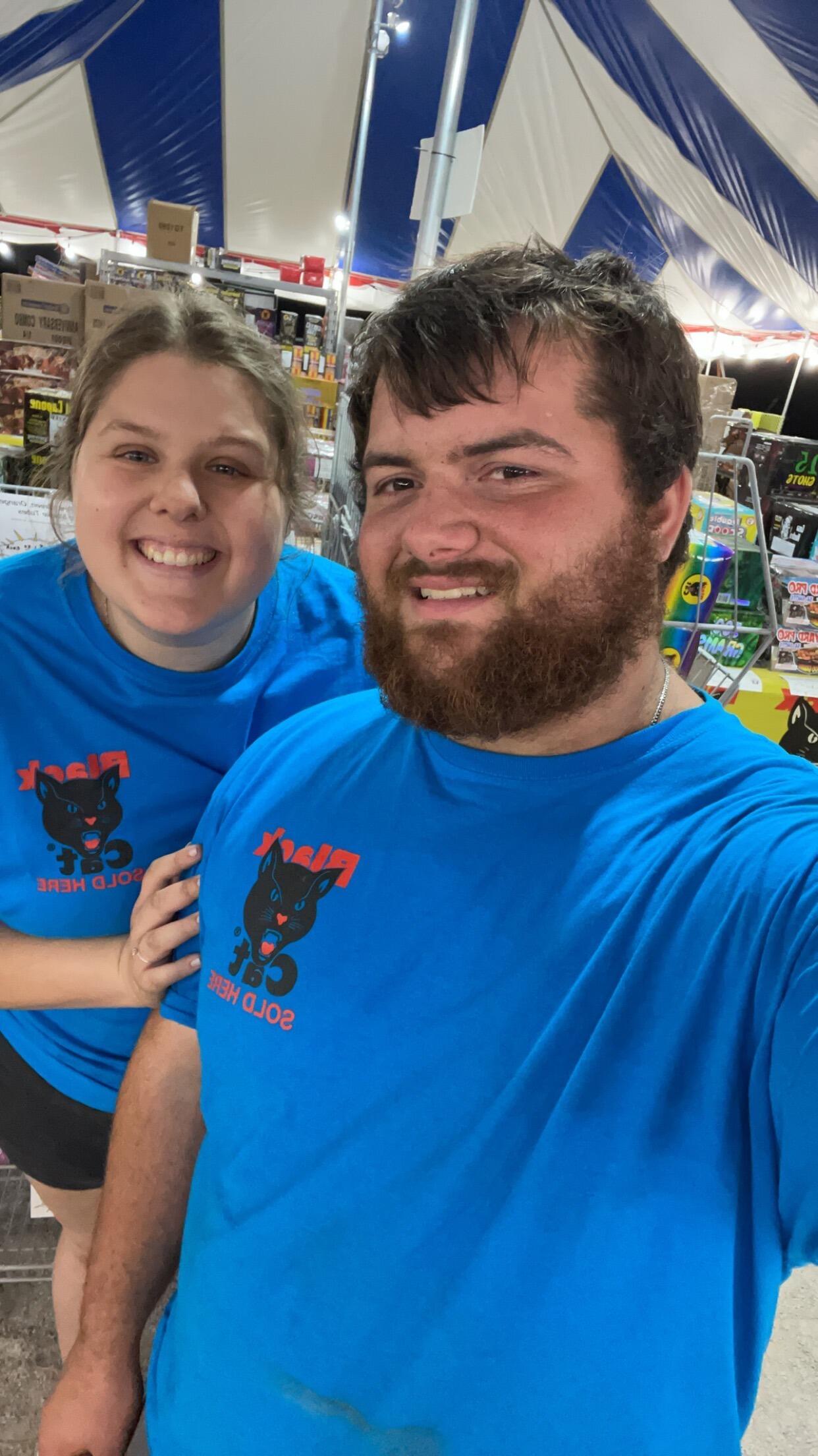 Put in a lot of hours together with my family at the fireworks tent!
