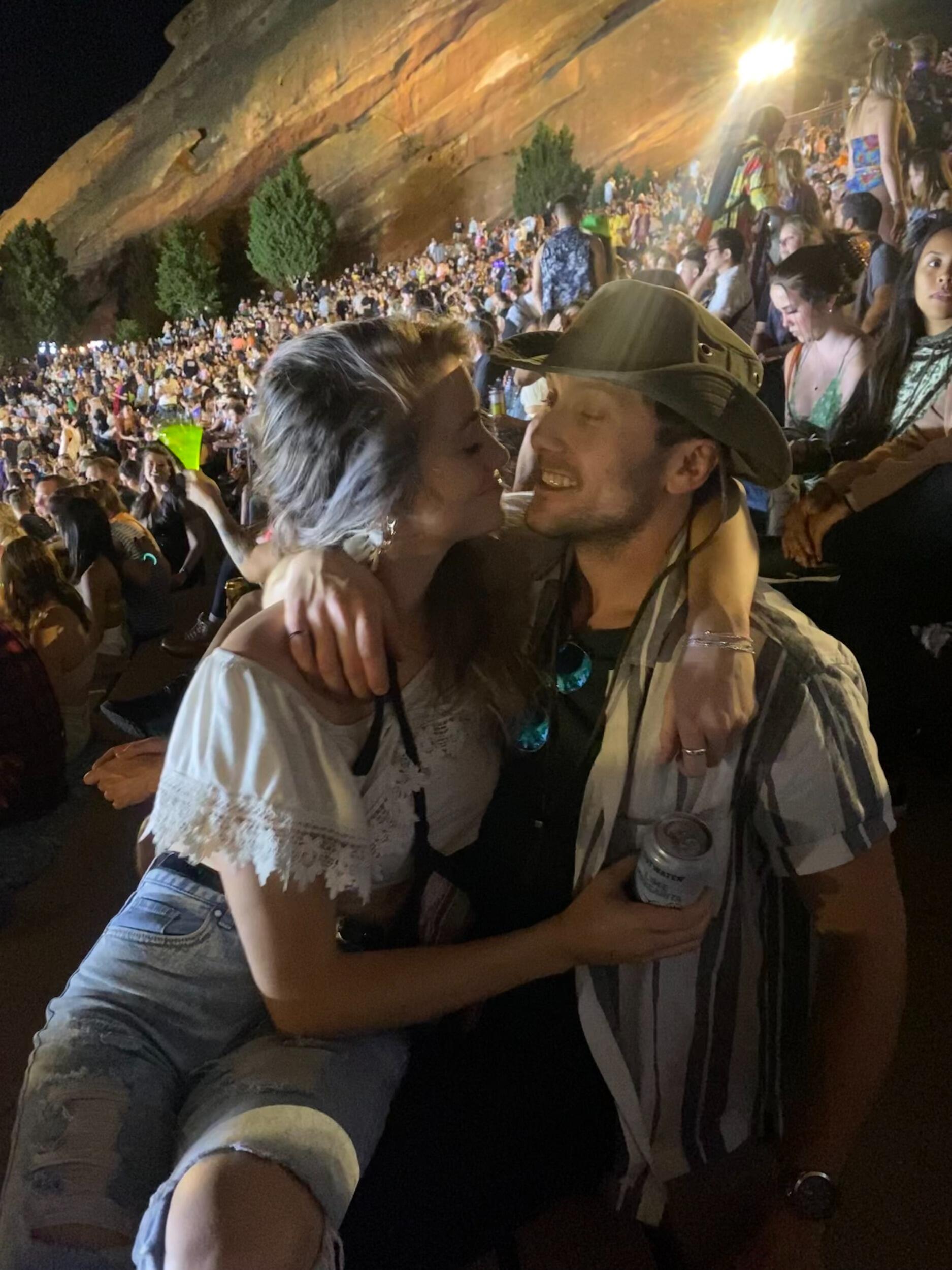 First concert together, Red Rocks.