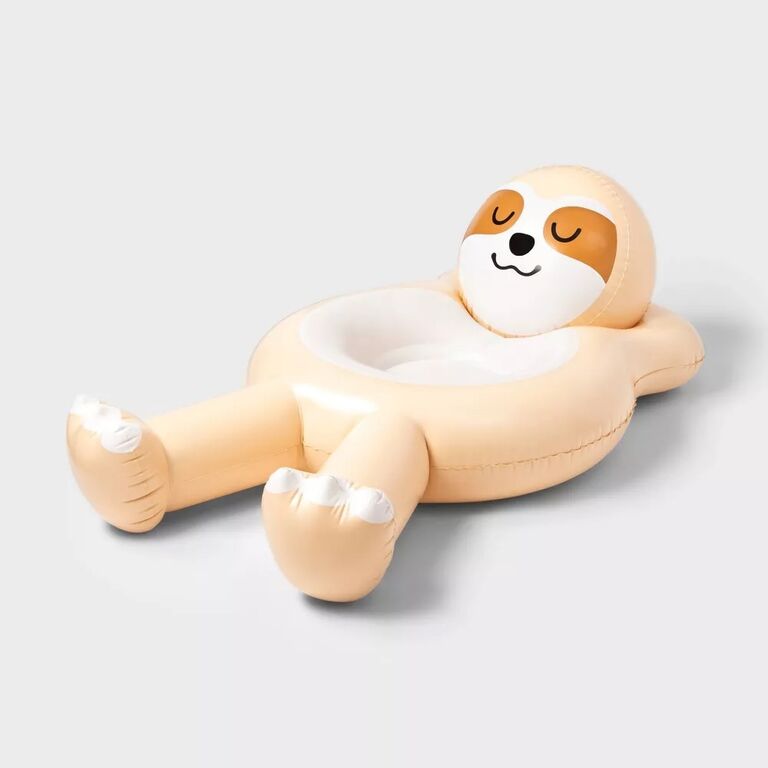 Cute sloth-shaped pool float from Target. 