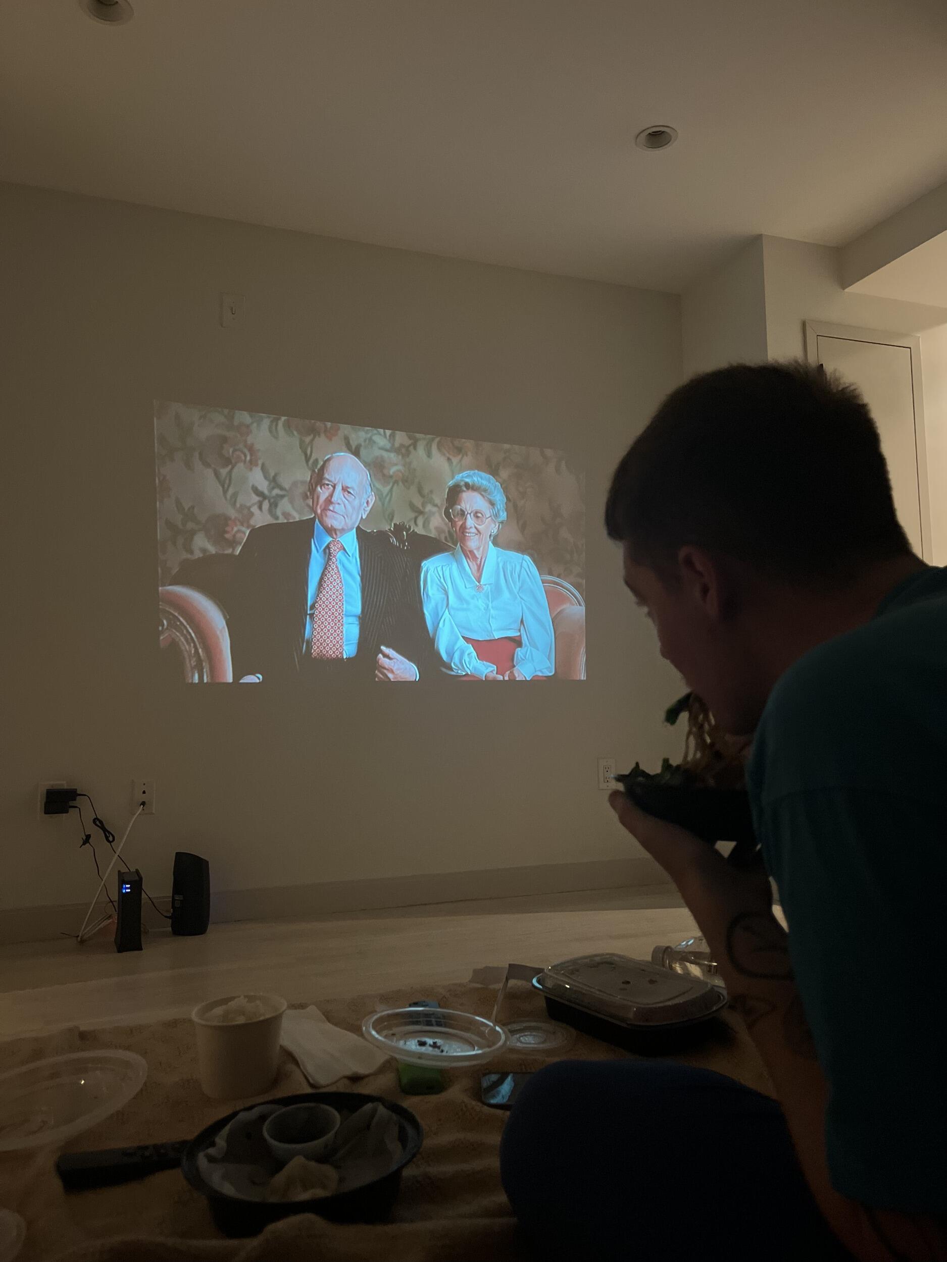 We started our NYC journey eating Chinese food on the floor while watching 'When Harry Met Sally.'

It only took 2 months for our furniture to arrive; there were many nights like this.