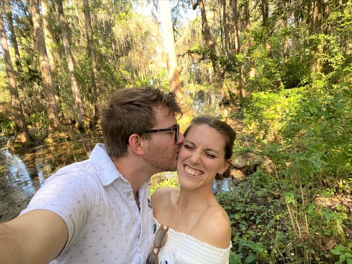 Alex and Kara love to explore the Charleston low country summer scenery. 