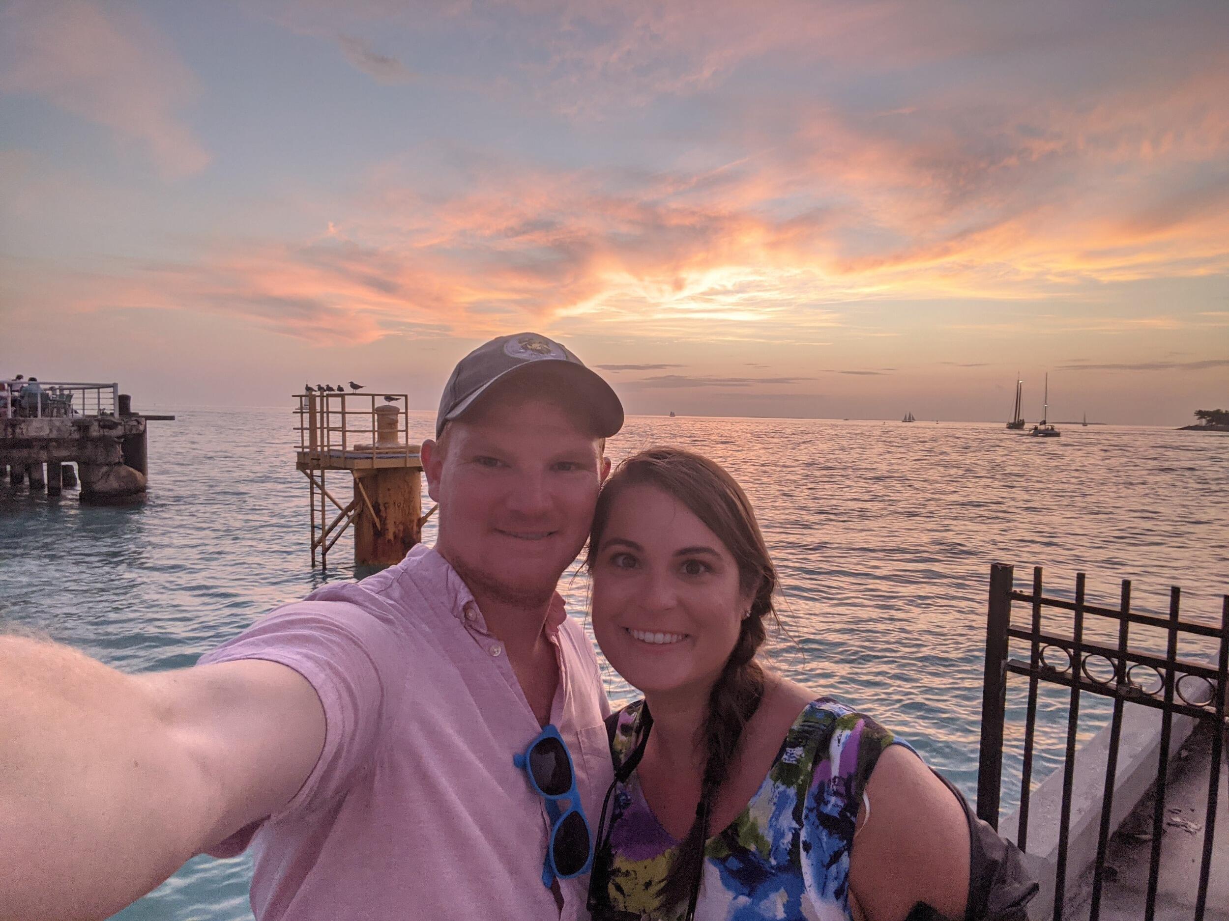 Enjoying the Sunset in Key West, FL