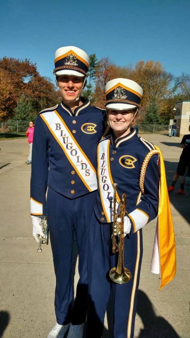 We met though UWEC's Blugold Marching Band!
