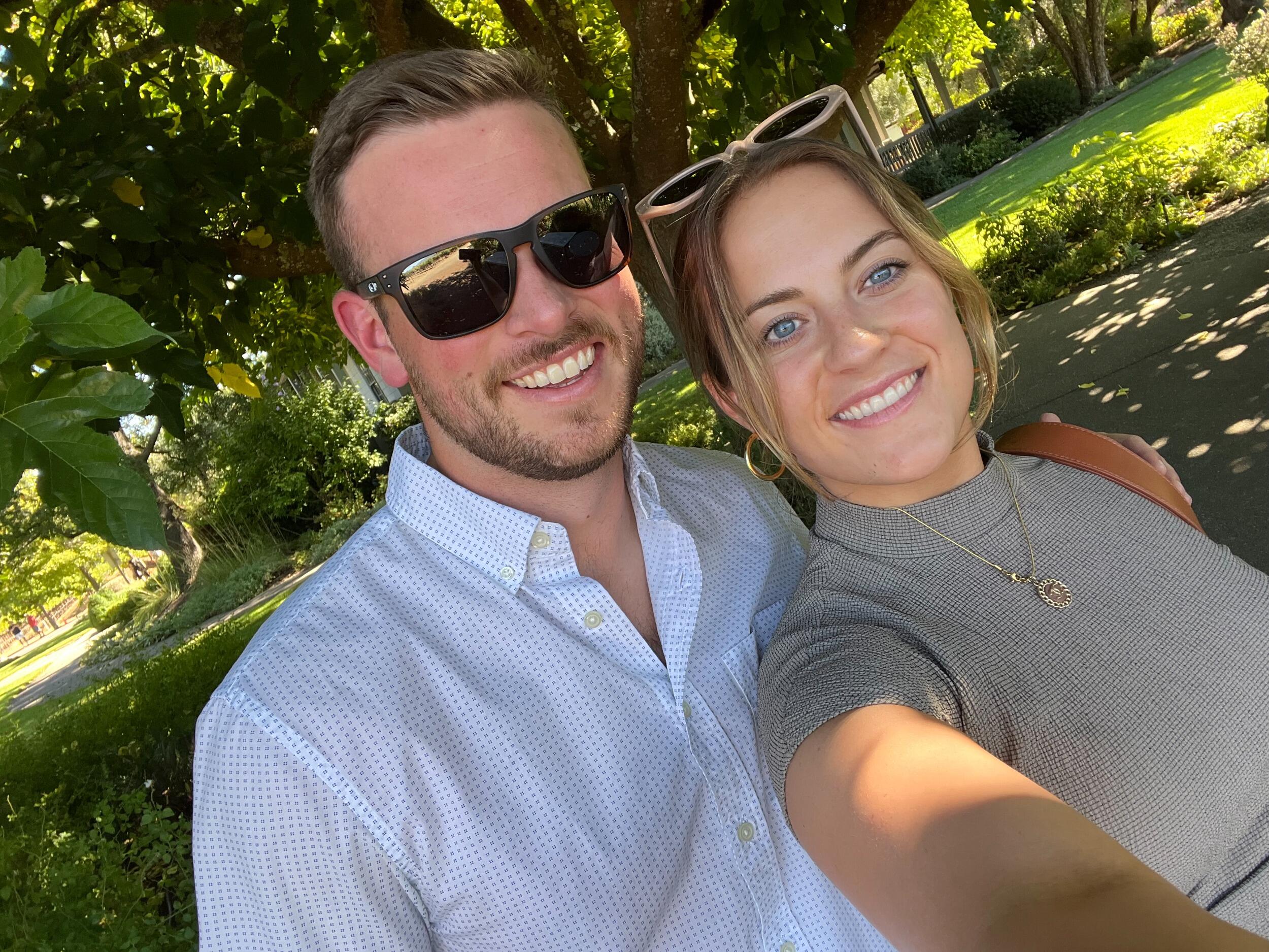 Their travels took them to Napa Valley to celebrate their close friends wedding, Tom and Emily Fiedler. They went to their first wine tasting and had the chance to drive through the wine valley's of Napa. Minus the 5AM flight out of San Fransico the morning after the wedding, the trip was a success. 