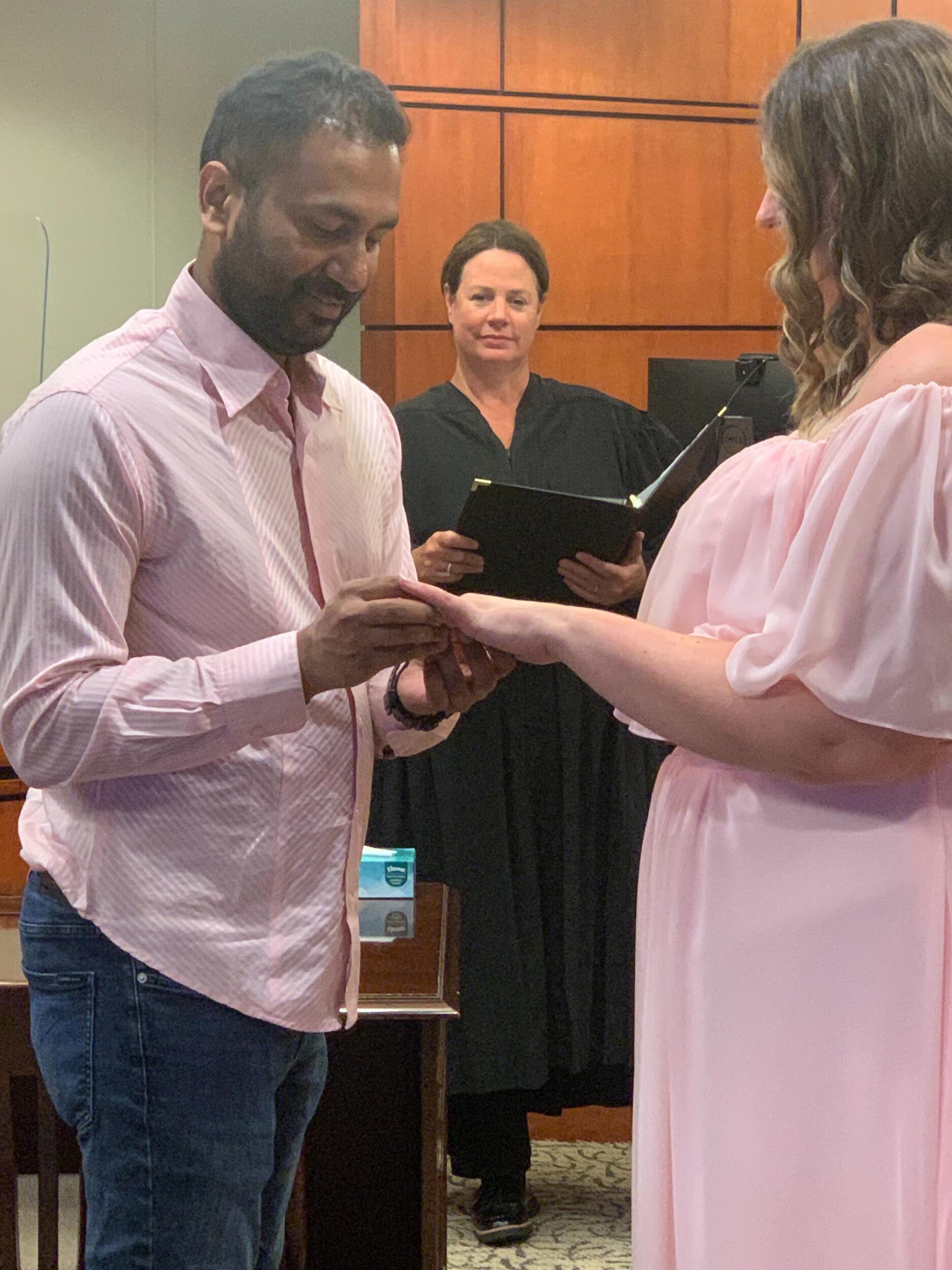 We legally said "I do" for Uncle Sam!