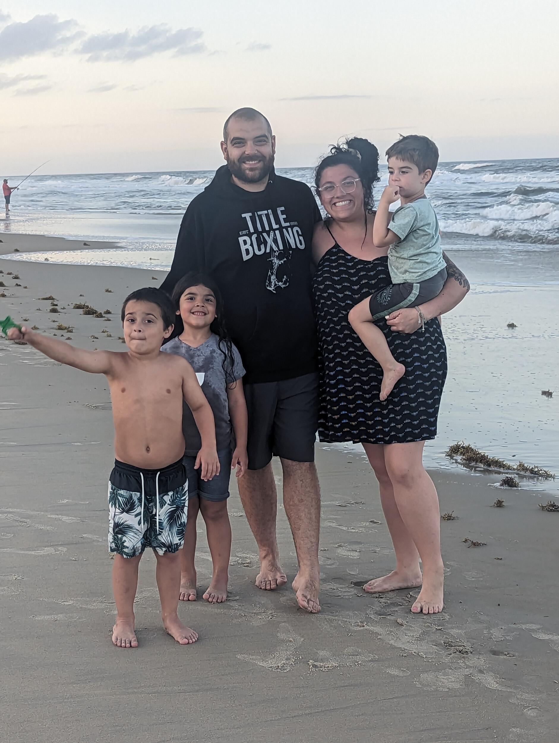 Our first family vacation - we went to Nags Head, NC 