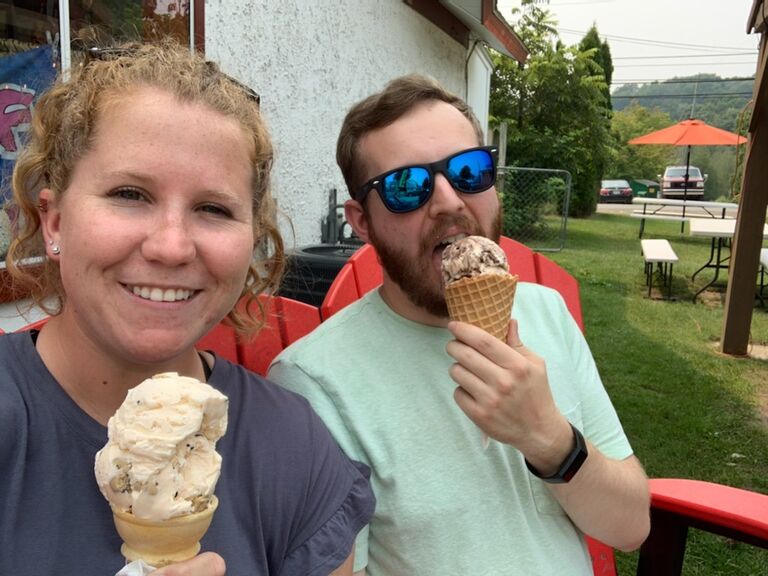 Tyler: Amanda joined my family in northern Michigan for our annual "Christmas in July". She quickly surpassed me as the family favorite. 