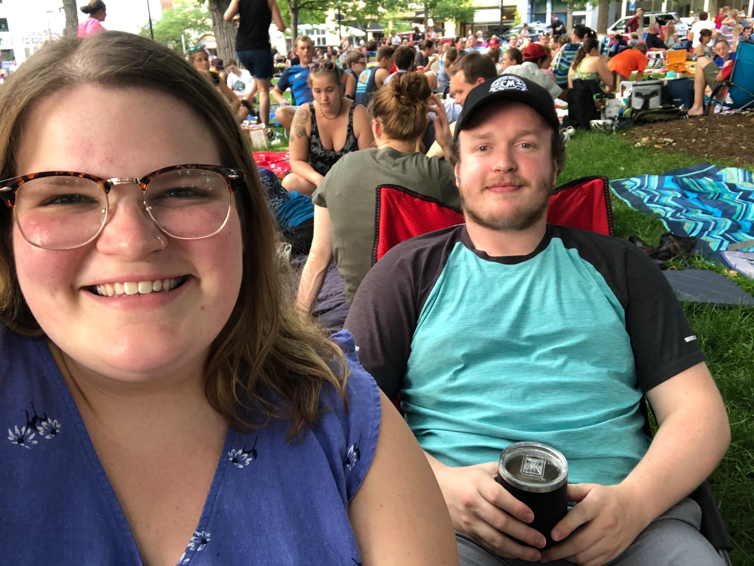 We spent our first year together doing all kinds of fun things like Concerts on the Square, Mallards Games, trying all kinds of restaurants and breweries, and lots of movies!