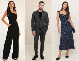 Three guest outfits for rehearsal dinners