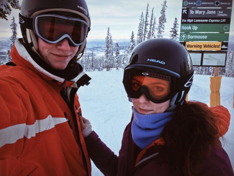 Our first time skiing (together!) and Julia's first time as an adult