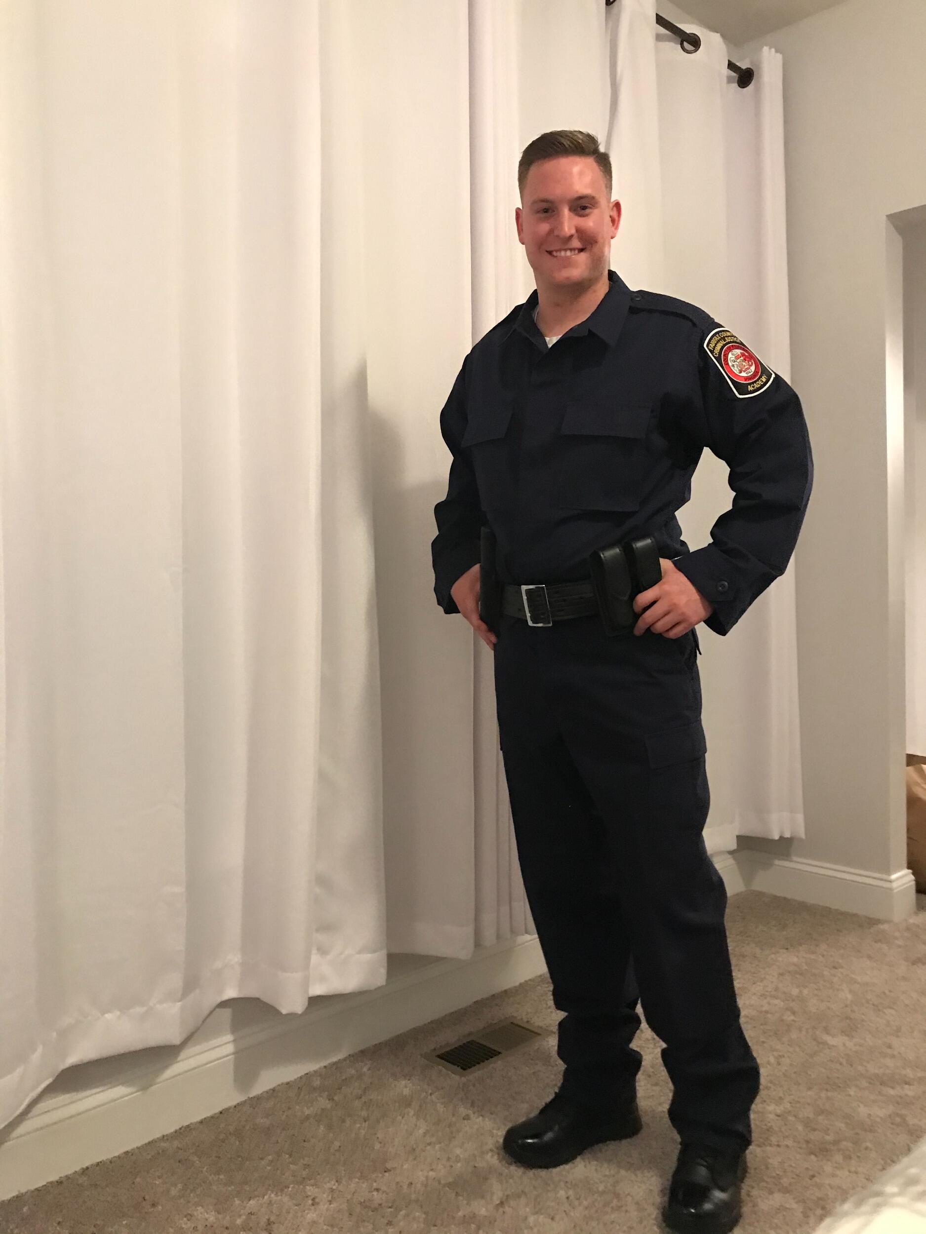 Kyle's first day of Fairfax Police Academy! 
