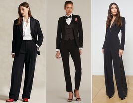 Three women's tuxedos