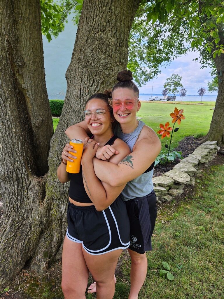 at our friends Bach trip where everyone around us knew McKenna was going to propose soon and Halea being completely oblivious.