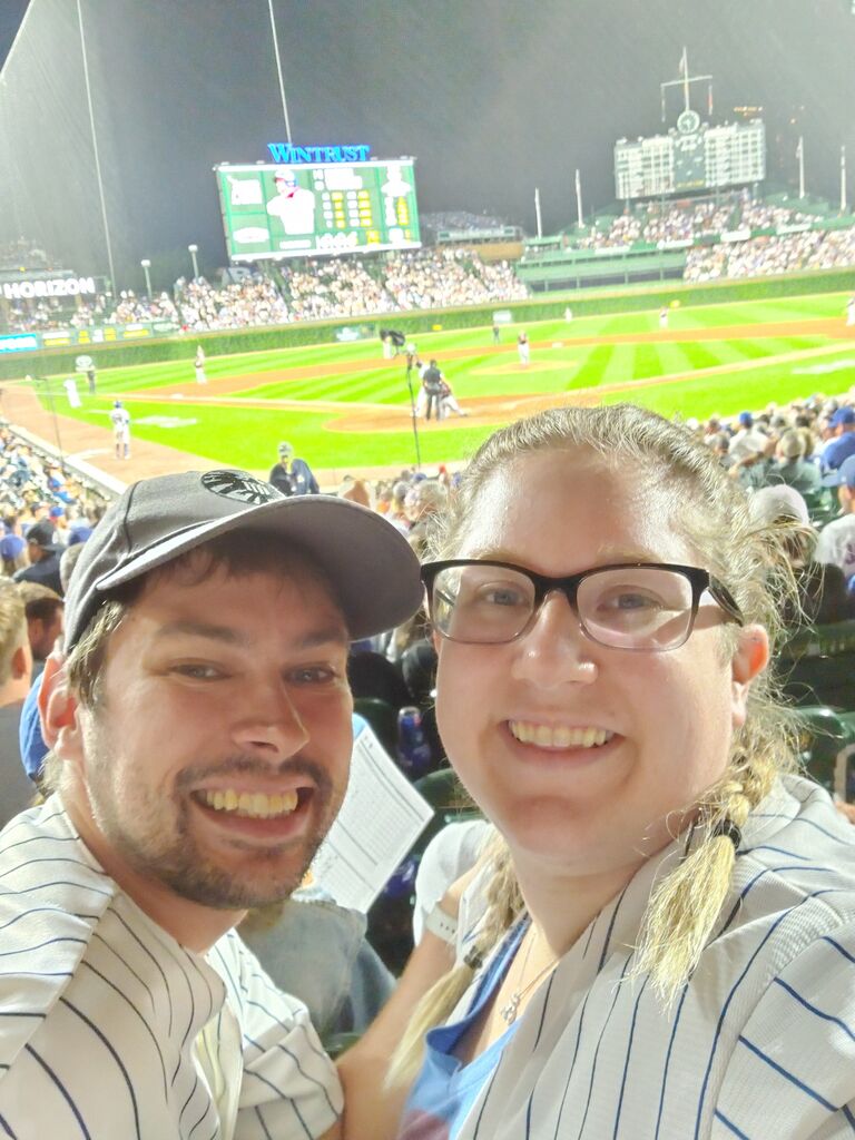 Erin's first Cubs game! 17-3