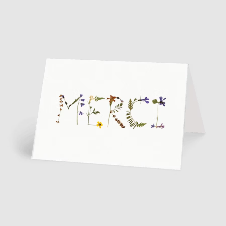 "Merci" Bridesmaid Thank-You Card