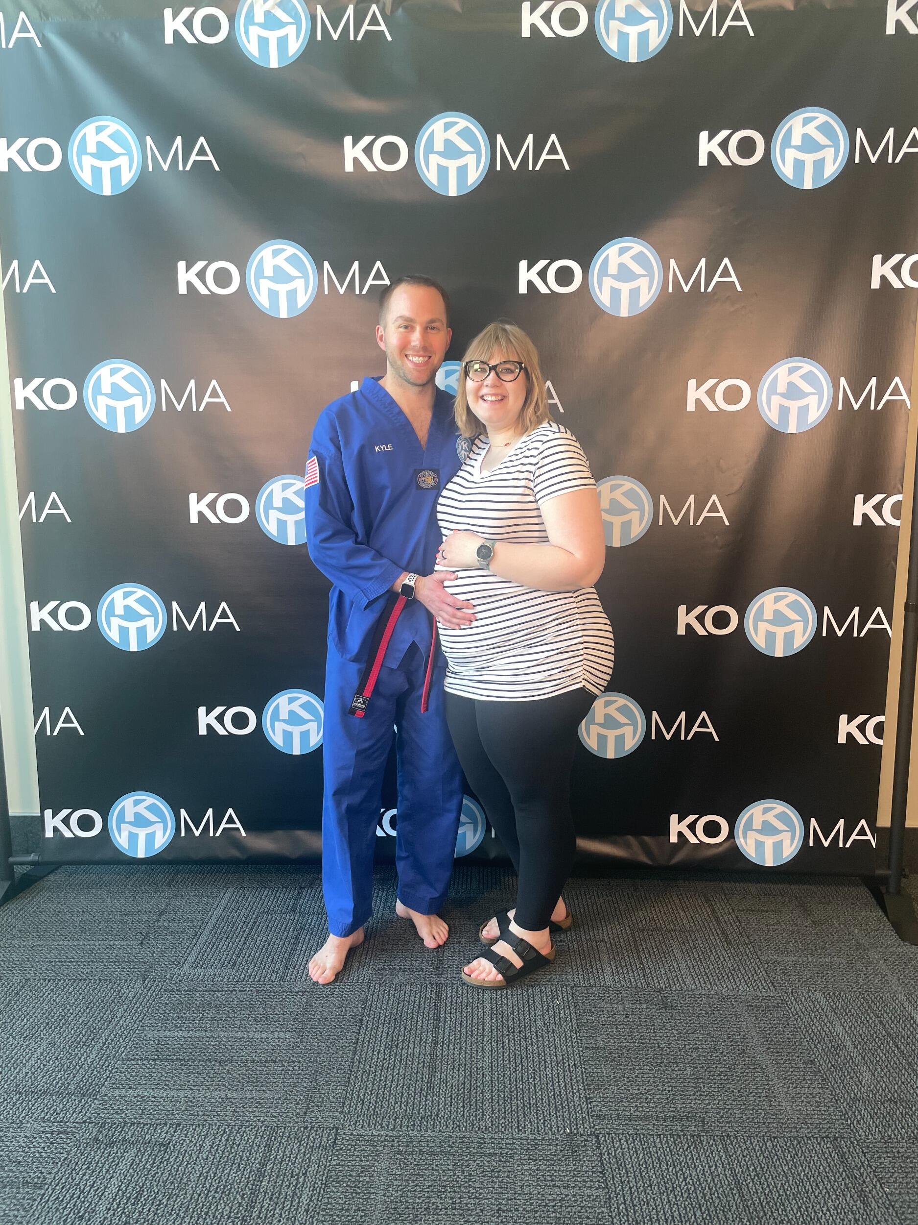 Kyle earns his blackbelt