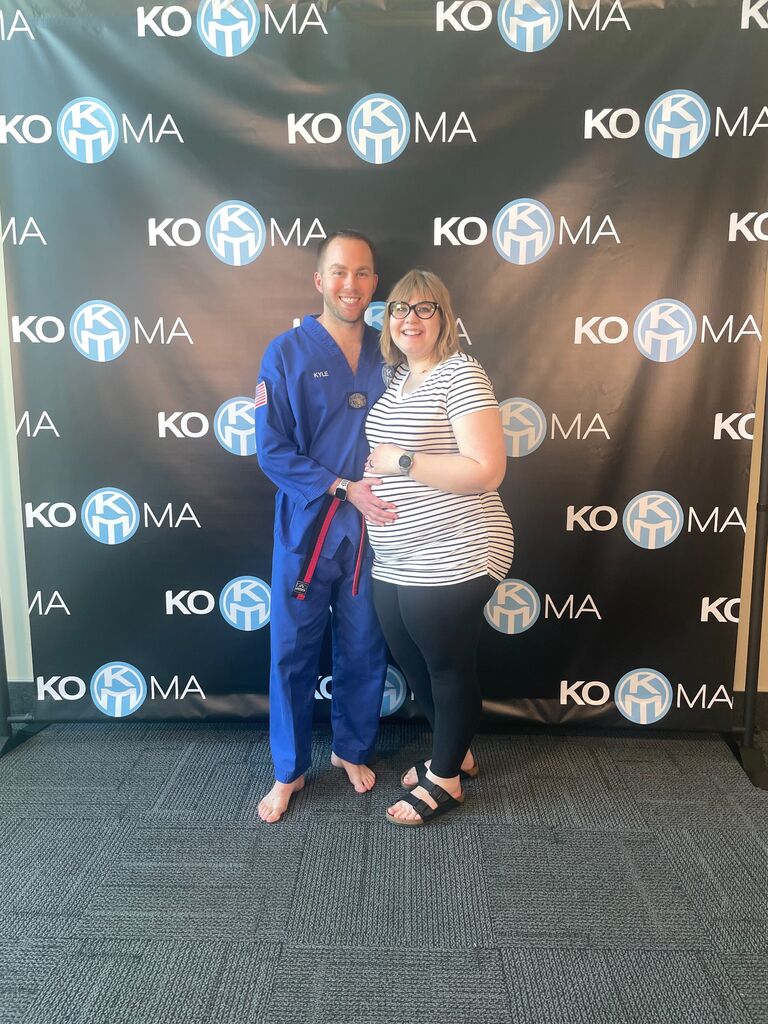 Kyle earns his blackbelt