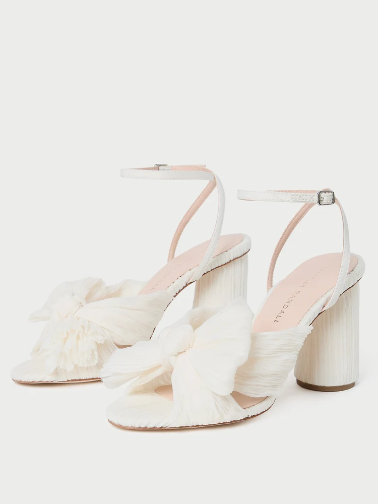 Loeffler Randall wrapped bow heel