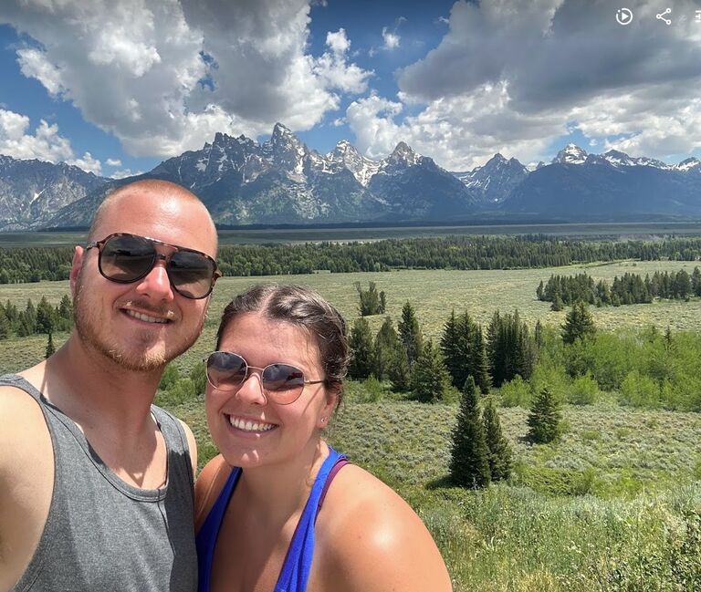 One of John’s bucket list things to do was to go Yellowstone and Grand Tetons National Parks. We decided to go together even if we had to “rough it”. We packed the car full of camping and hiking gear and took turns driving all night to get to Wyoming. The trip was exhausting but it was well worth the view. We stayed at 3 different campgrounds in the 2 parks. 2 of the campgrounds didn’t have water so we showered out of a bag in our swimsuits.