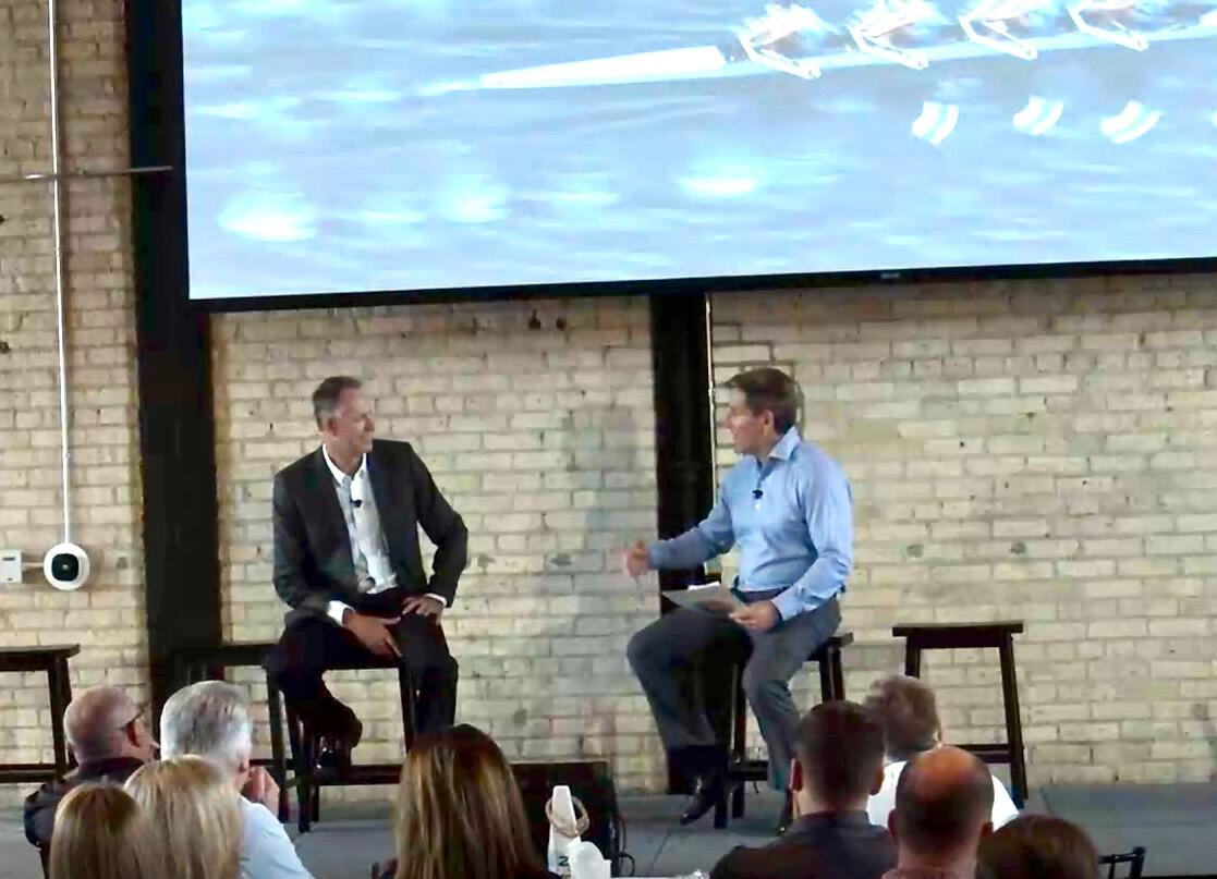 Matt was the guest speaker at AvaSure's all company meeting, which is where we first met and both felt a spark.