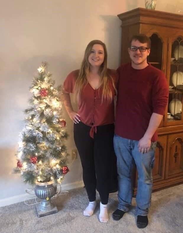 Our first Christmas celebration together at Jana's!