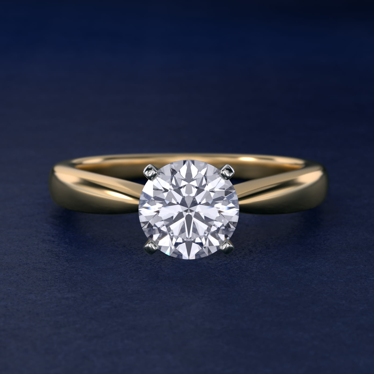 Blue Nile solitaire engagement ring