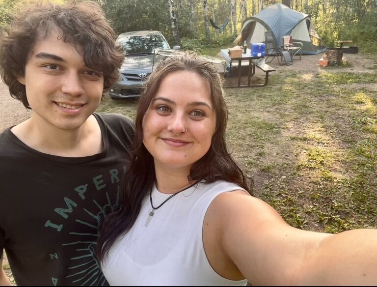 Camping in Cypress Hills for our fourth anniversary