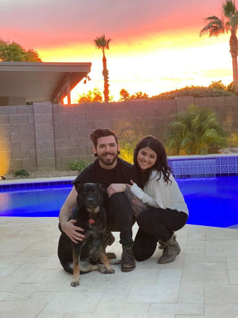 Spent the first year of dating travelling, meeting family, and making memories.