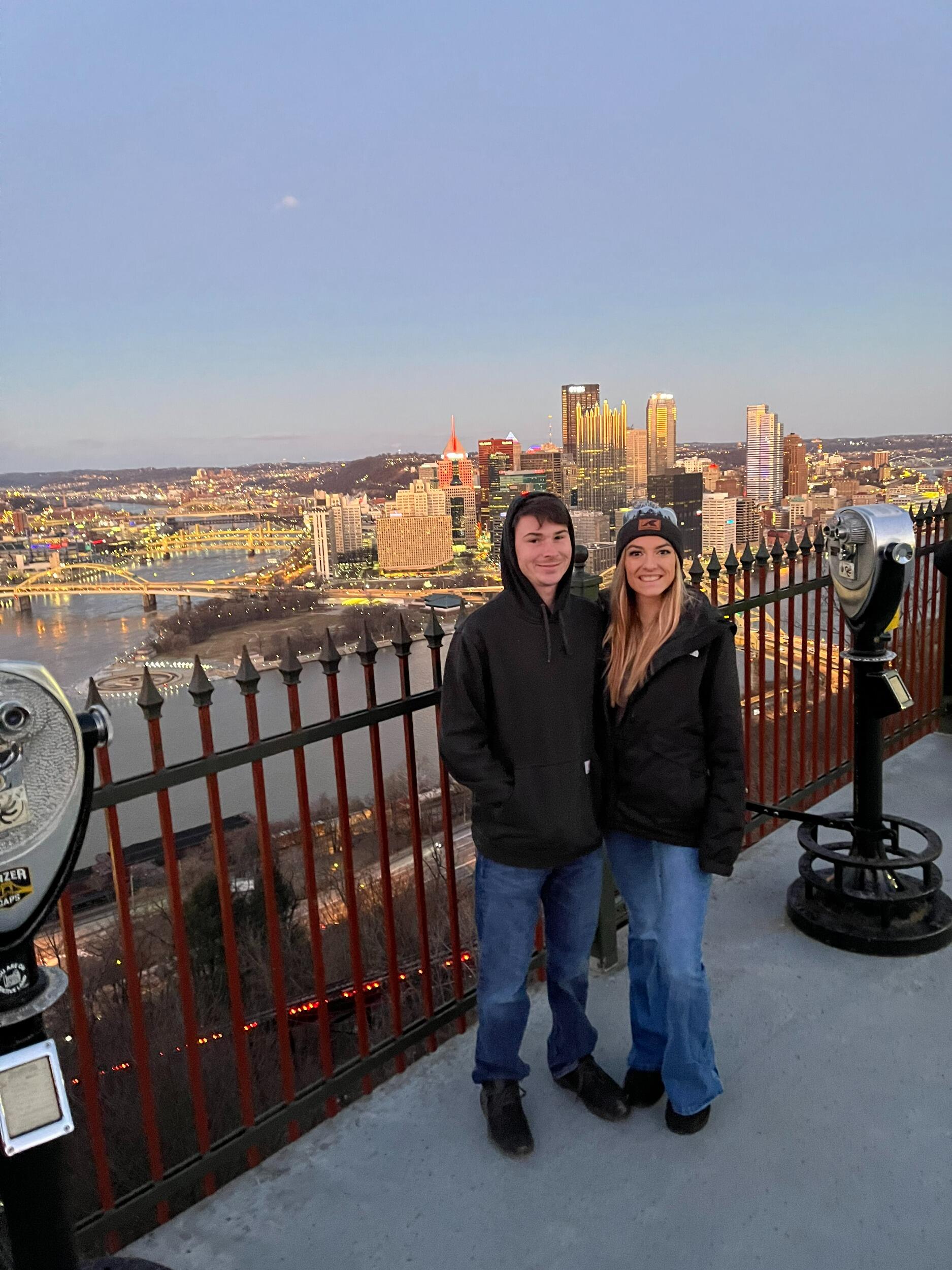 After celebrating our graduations, we headed off to Pittsburgh, PA so Kenzi could attend college for her Master's degree. Our first apartment living together and building a home. 