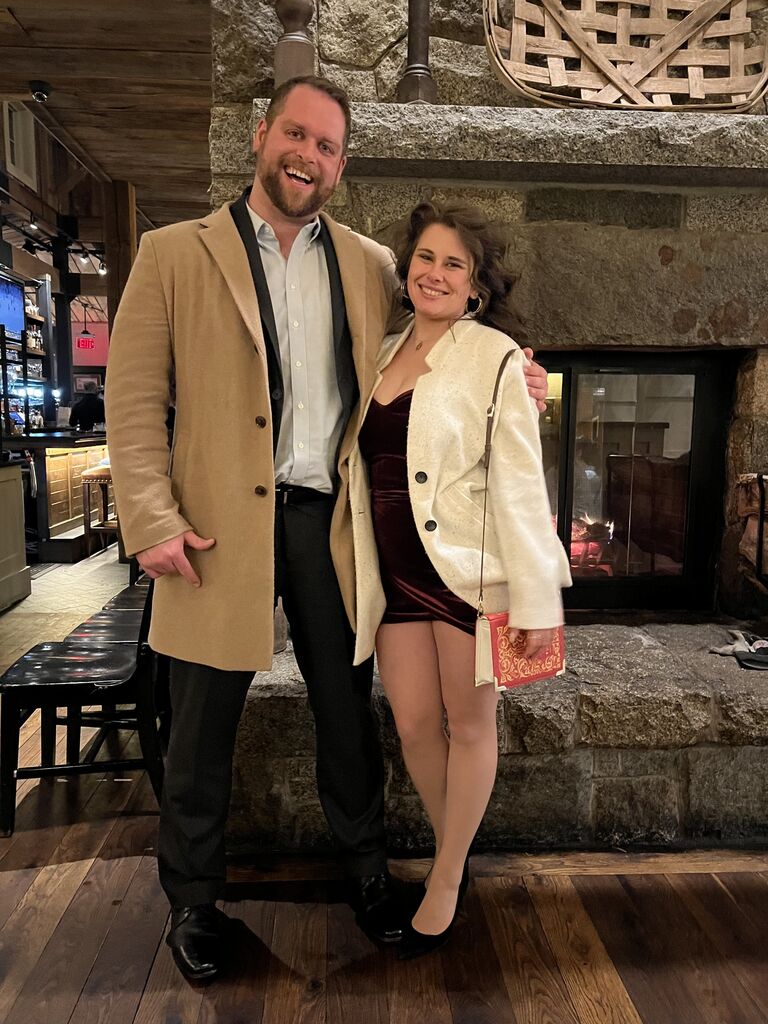 Celebrating George's new job at Headwall Photonics 🥼