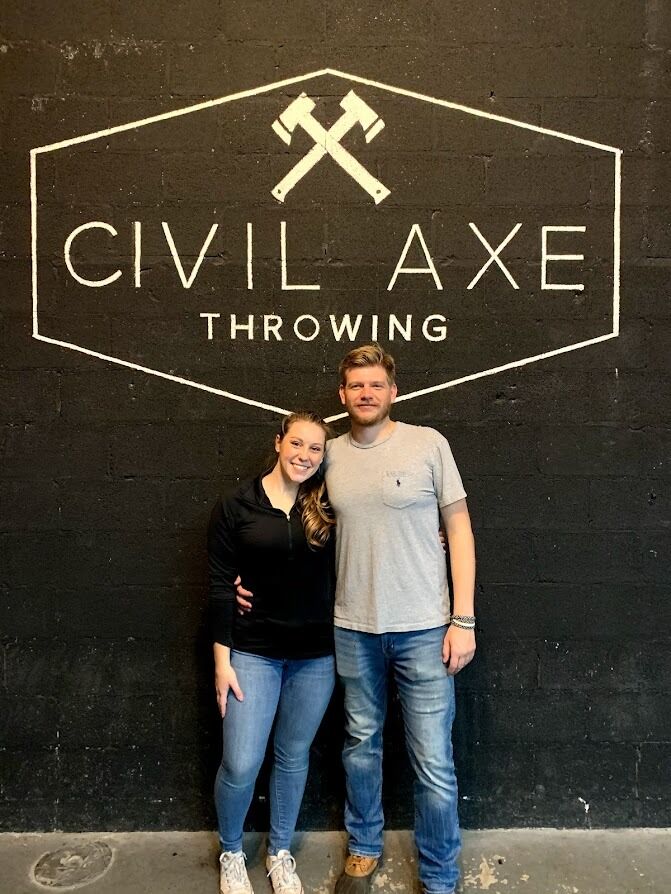 Third anniversary, with some axe throwing mixed in
