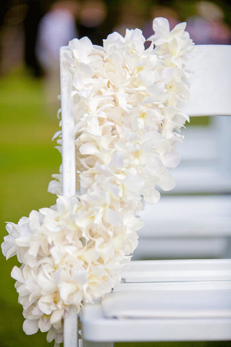 white leis