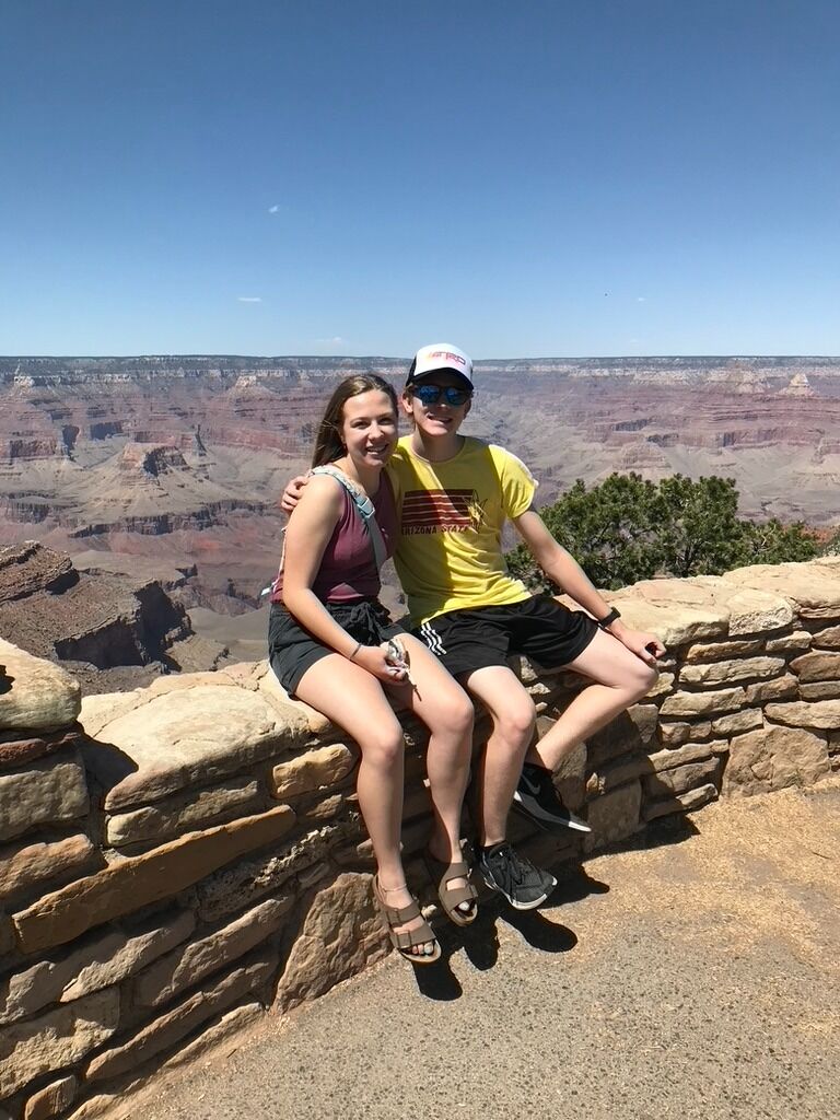 The day they started dating. Cleo and Zach went to the Grand Canyon, then out on their first date later that night.