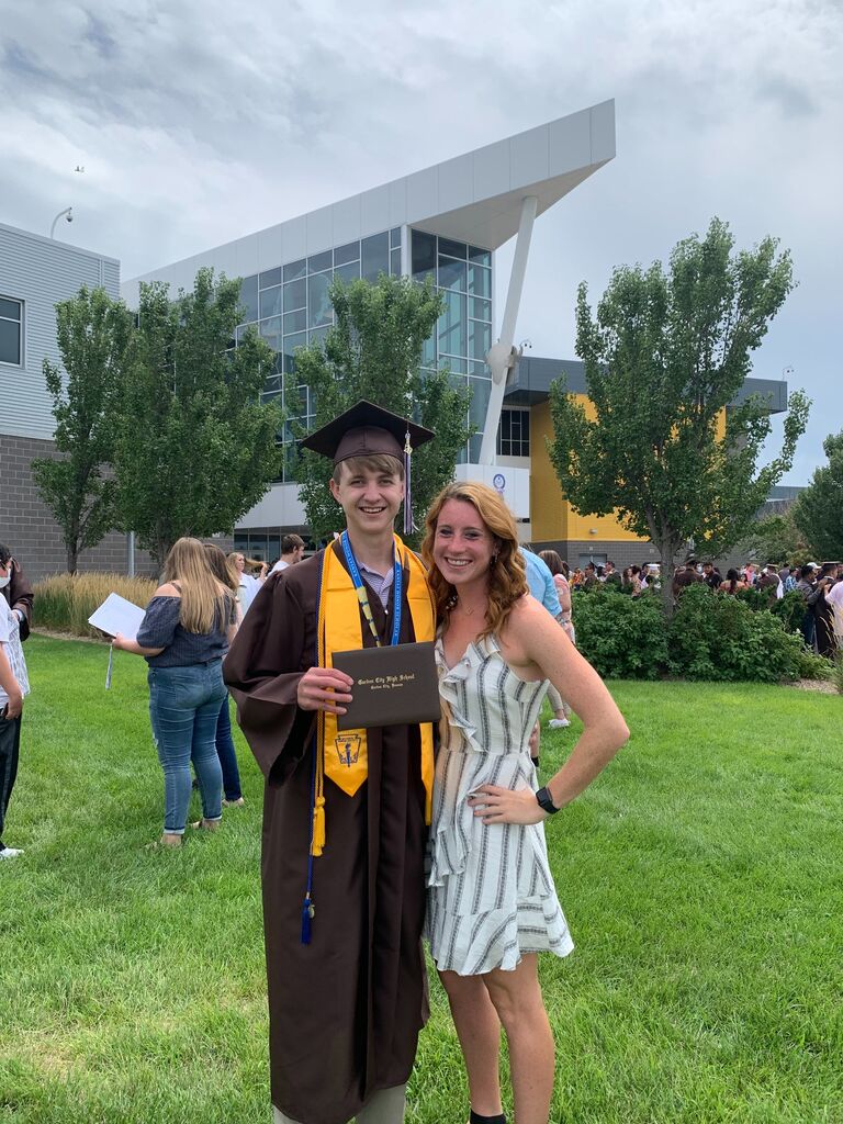 Kyle celebrates his graduation from Garden City High School with plans to attend K-State in the Fall. 