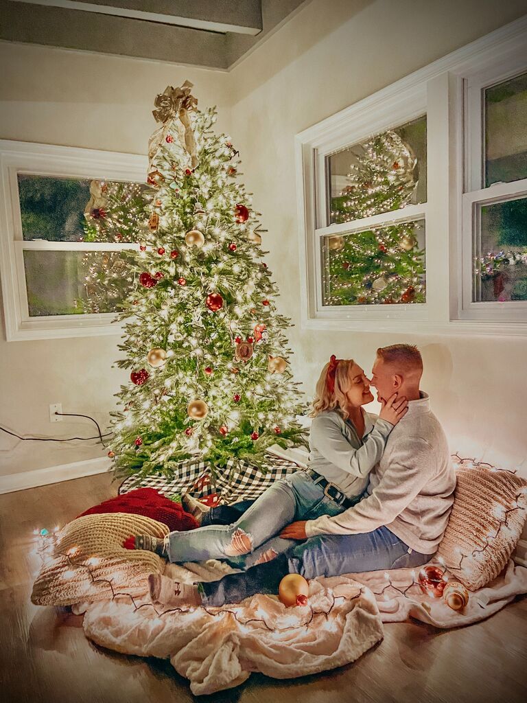 Our fourth Christmas together, elated in our new home. 