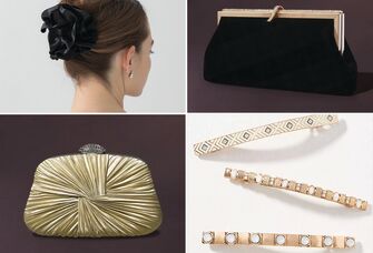 Collage of Mother of the Bride accessories