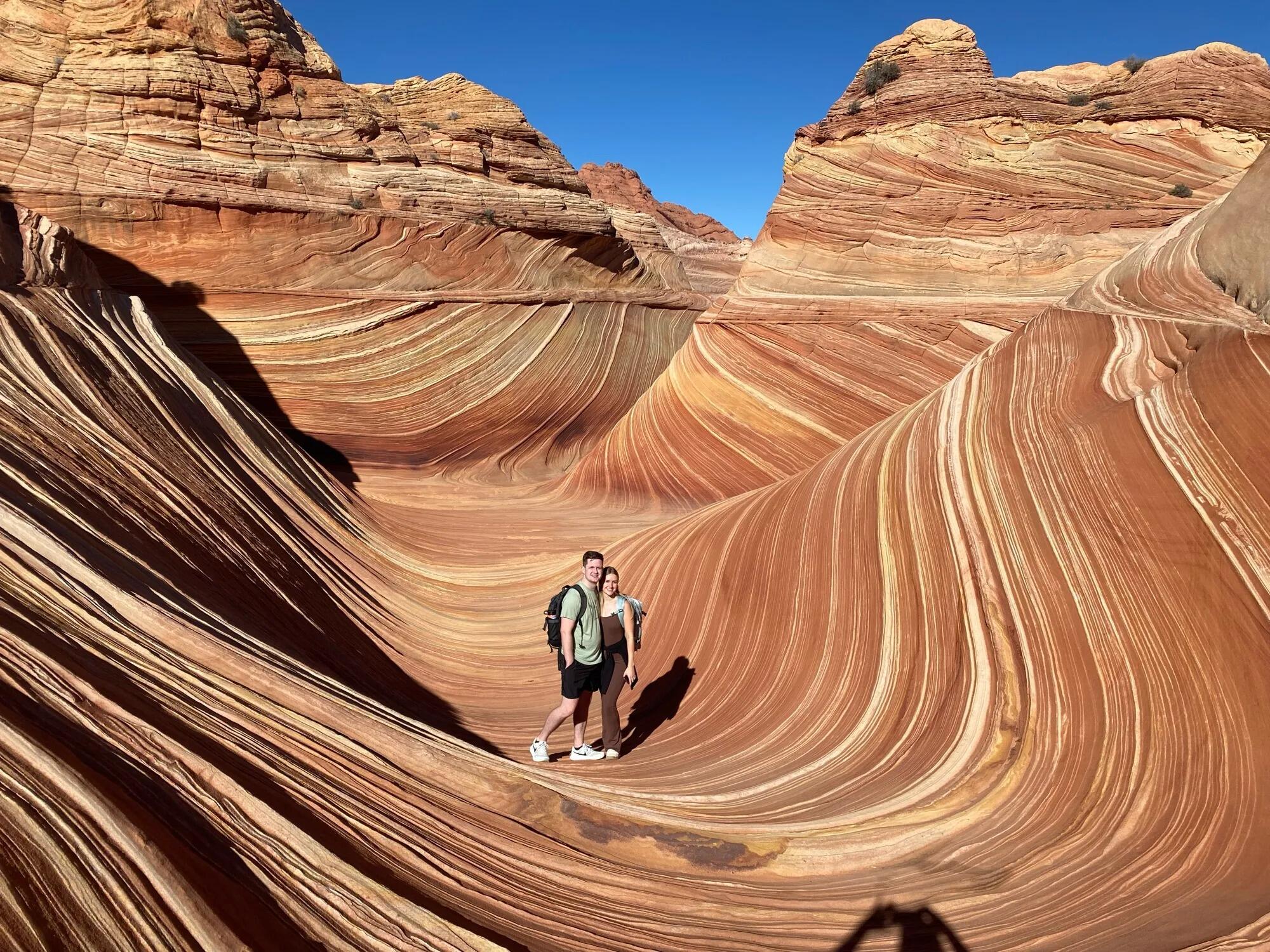 Hike to "The Wave" in Arizona with Kevin's Mom!
