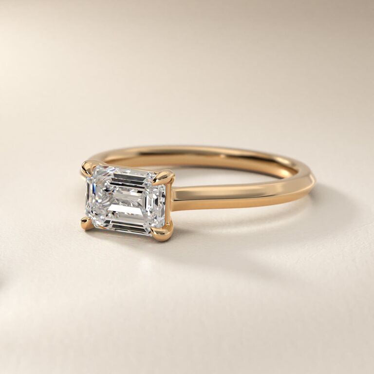 Minimalist Blue Nile engagement ring