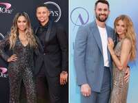 Steph and Ayesha Curry, Kevin Love and Kate Bock