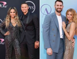 Steph and Ayesha Curry, Kevin Love and Kate Bock