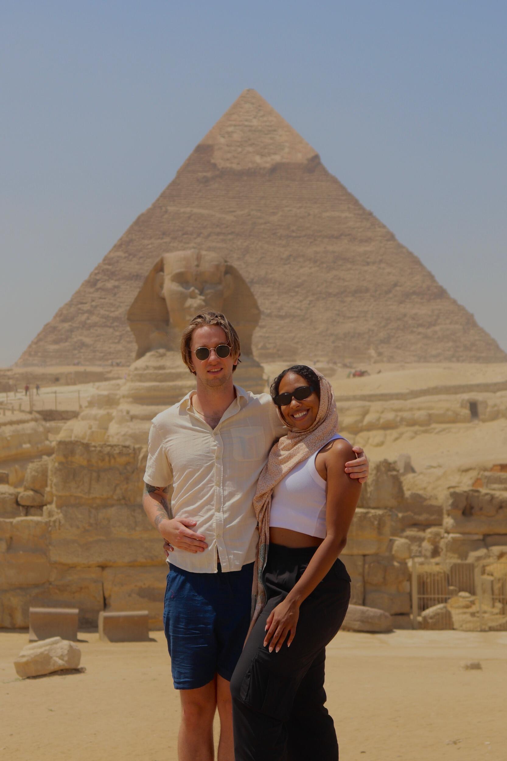 Brian and Daedrien visit the Pyramids in Egypt!