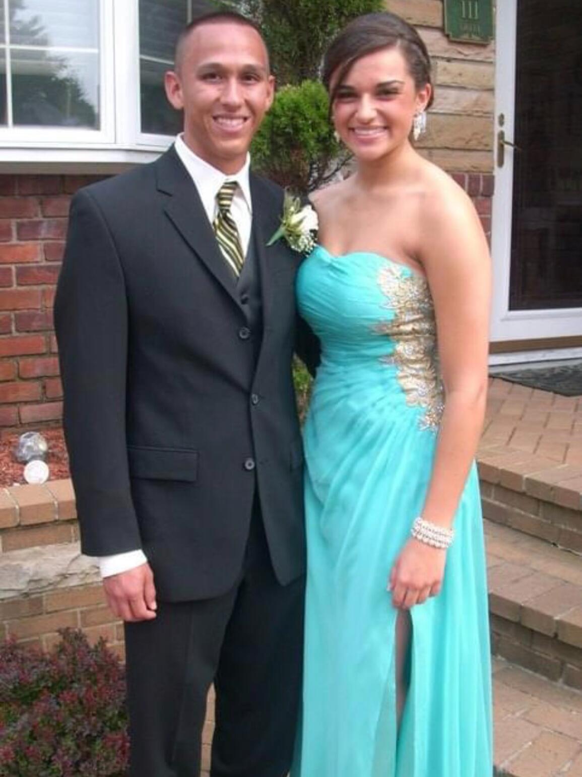 Amanda took Nick to her Plainedge High School senior prom in 2011. After multiple attempts Nick agreed to attend, although he was the oldest date at the party!