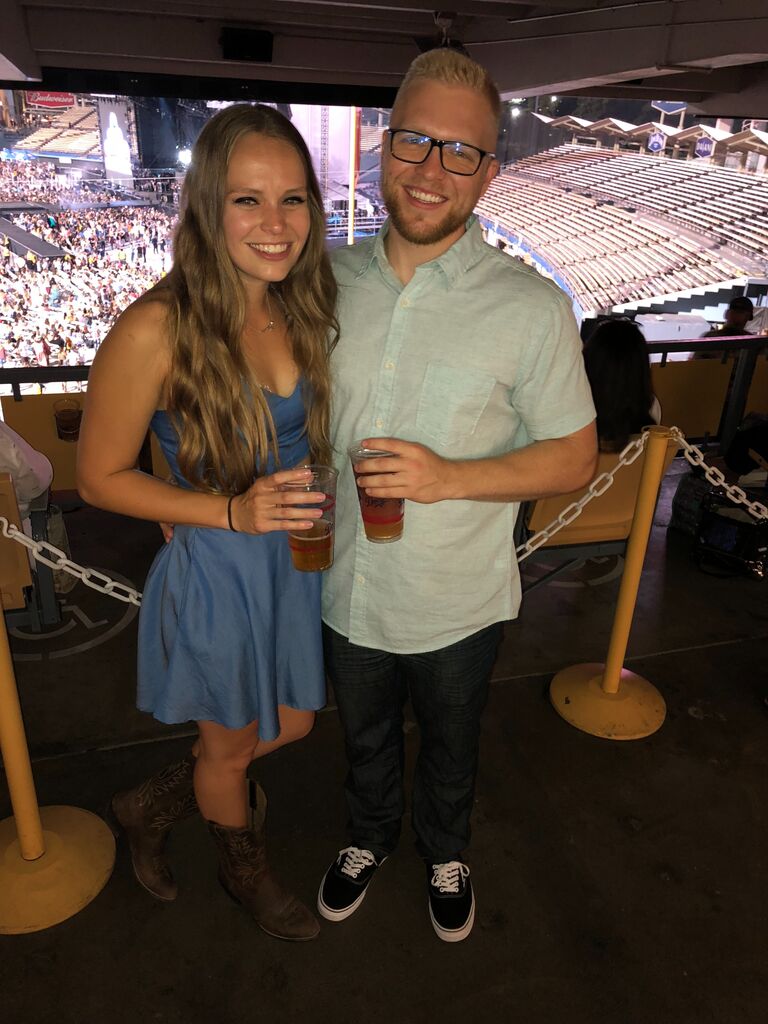 At six months of dating they both said "I love you" for the first time. 