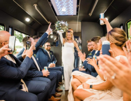 ICON Party Bus wedding transportation in Wilmington, North Carolina