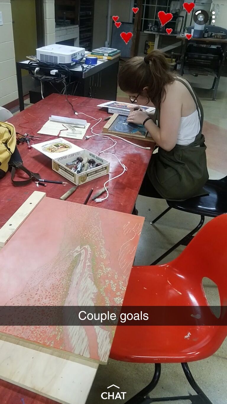 Always in the art building :)