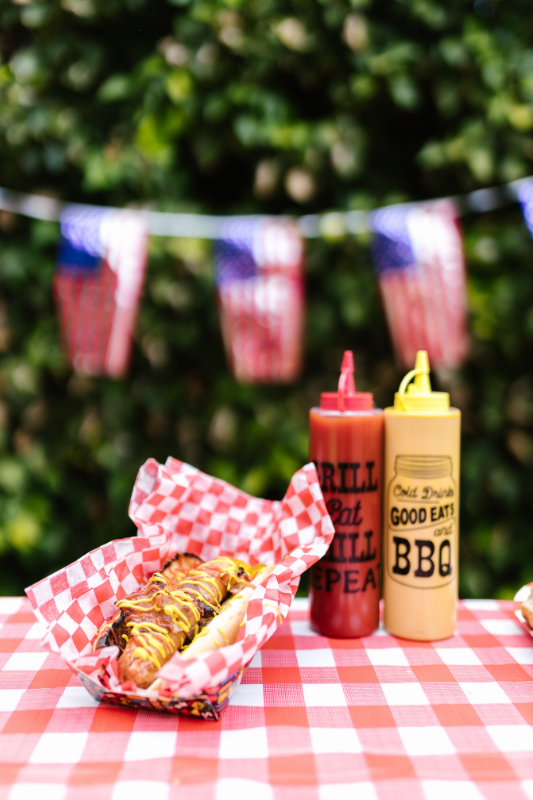 BBQ Party Ideas - Hot Dog Bar