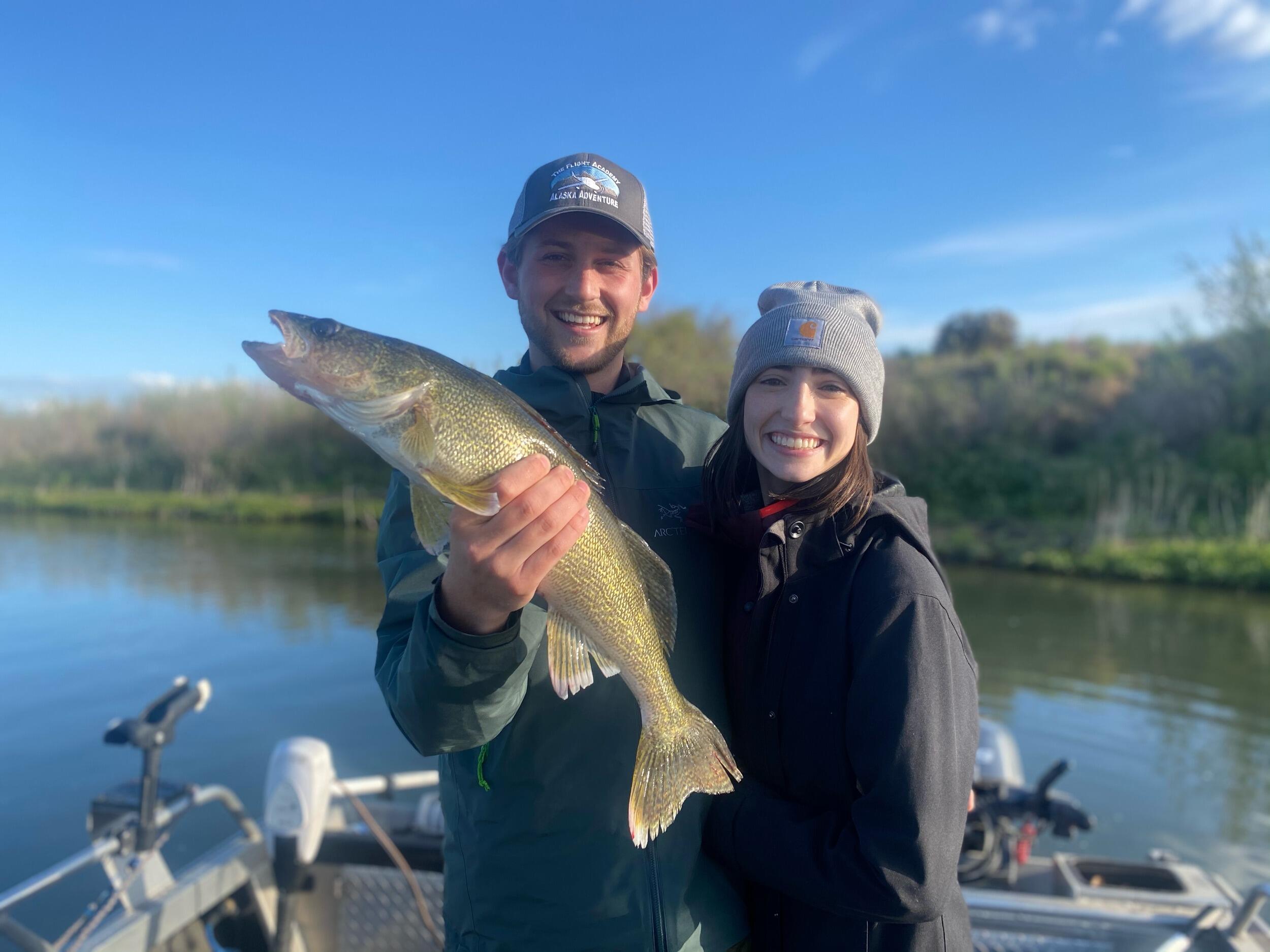 Sophia grew up fishing and hunting, and it was time that she showed Brandon a thing or two. He stepped up to the challenge and hooked the biggest catch of the day! Fun day fishing at Potholes Reservoir in Othello, WA